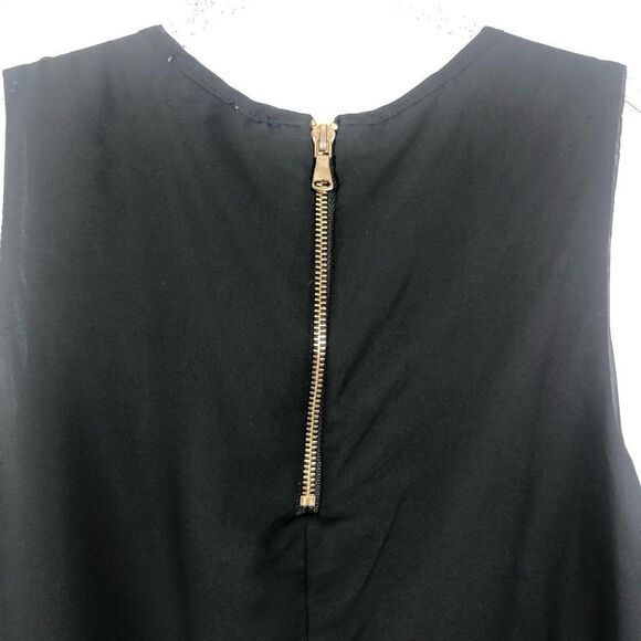 HAANI | Black Embellished Dress Rhinestones Medium - Picture 7 of 8